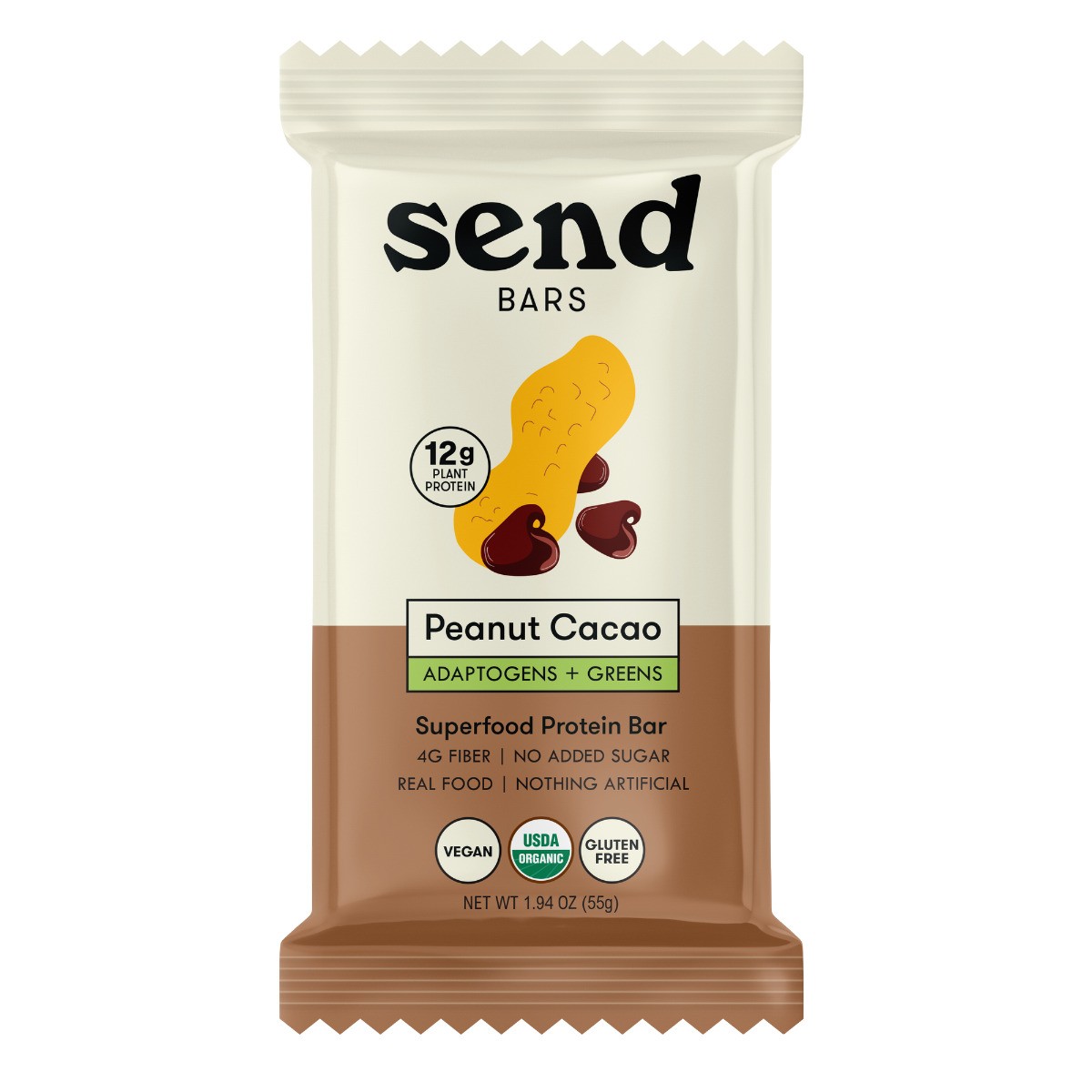 Send Bars Send Peanut Cacao Pack of 8