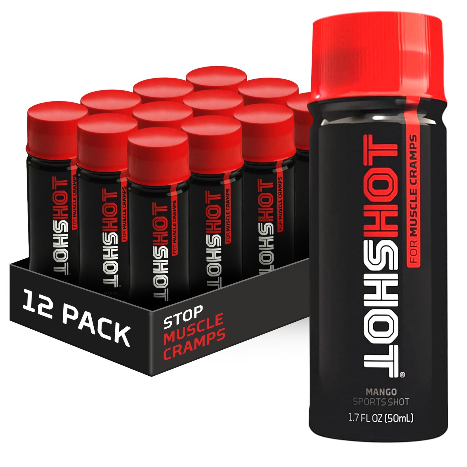 HOTSHOT 1.7 Fl Oz Pack of 12 – Spicy Mango Muscle (Pack 12)