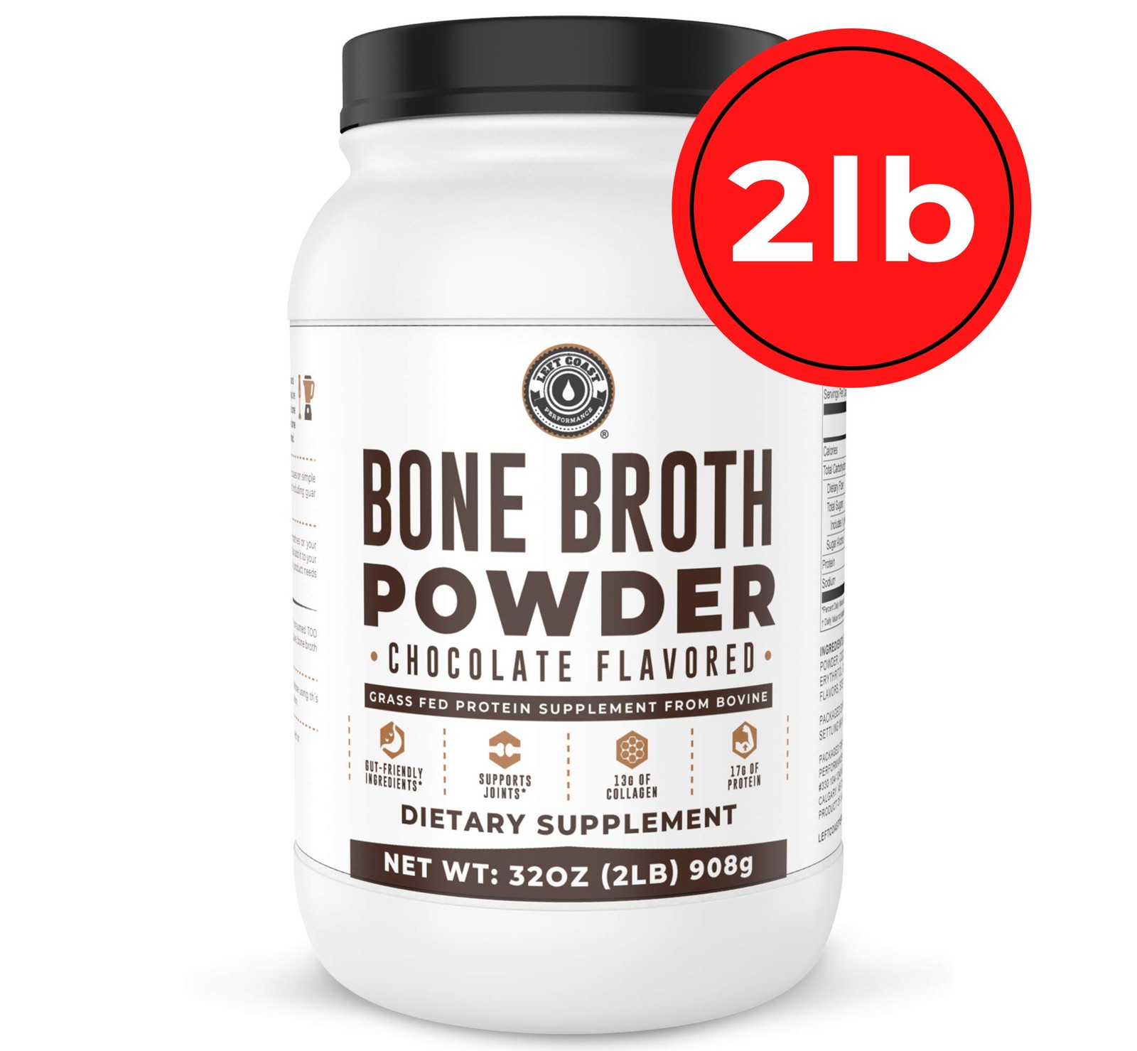 Chocolate Bone Broth Protein Powder 100% Grass Fed Beef Bone Broth with 16g …