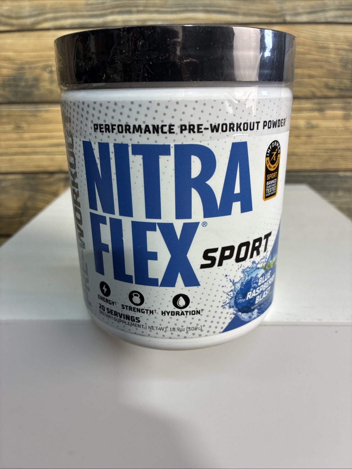 Nitraflex Sport Pre-Workout Powder 20 Servings – Blue Raspberry Exp 07/2027