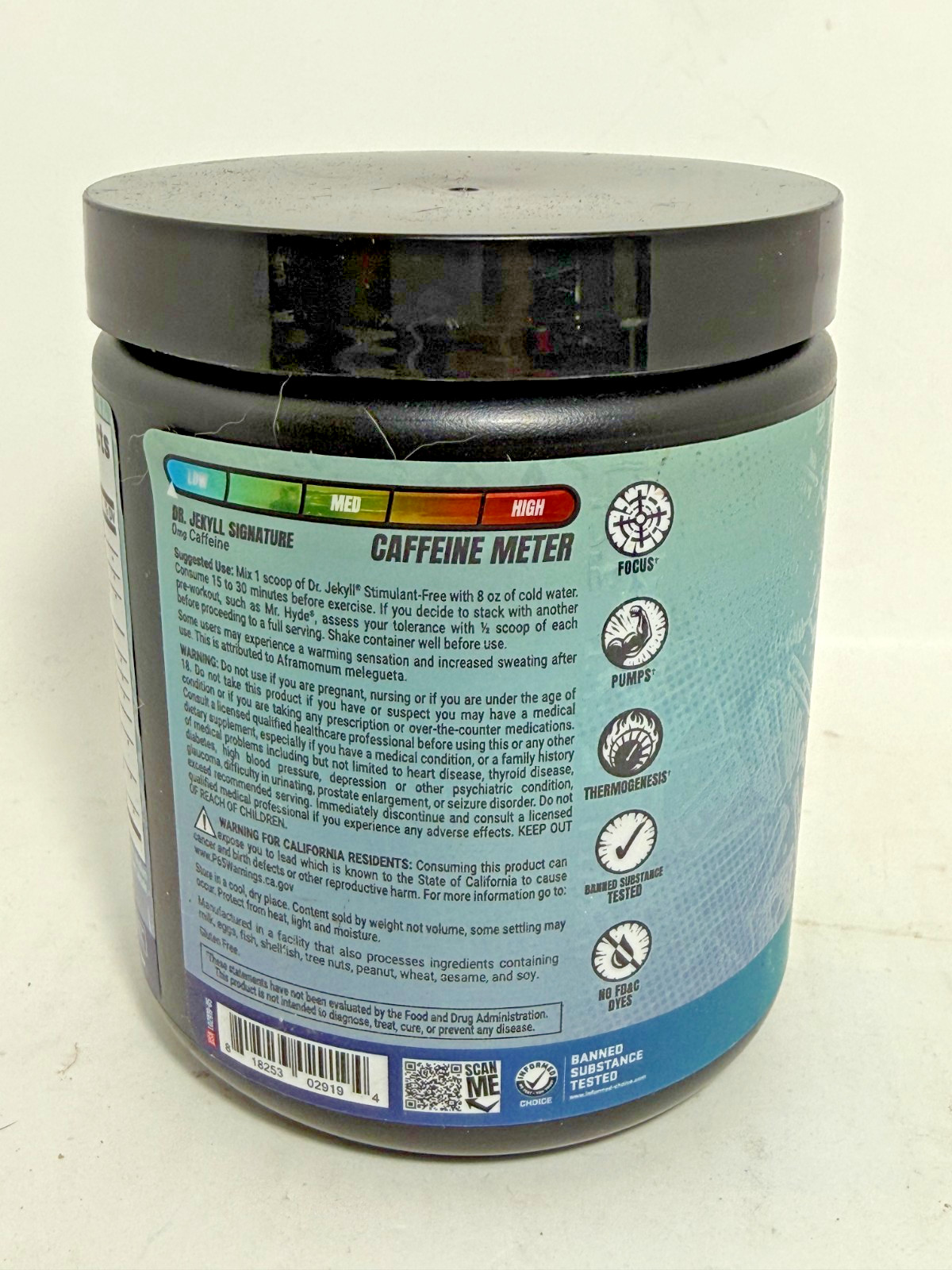 ProSupps Dr. Jekyll Signature Stimulant-Free Pre-Workout BLUEBERRY LEMONADE
