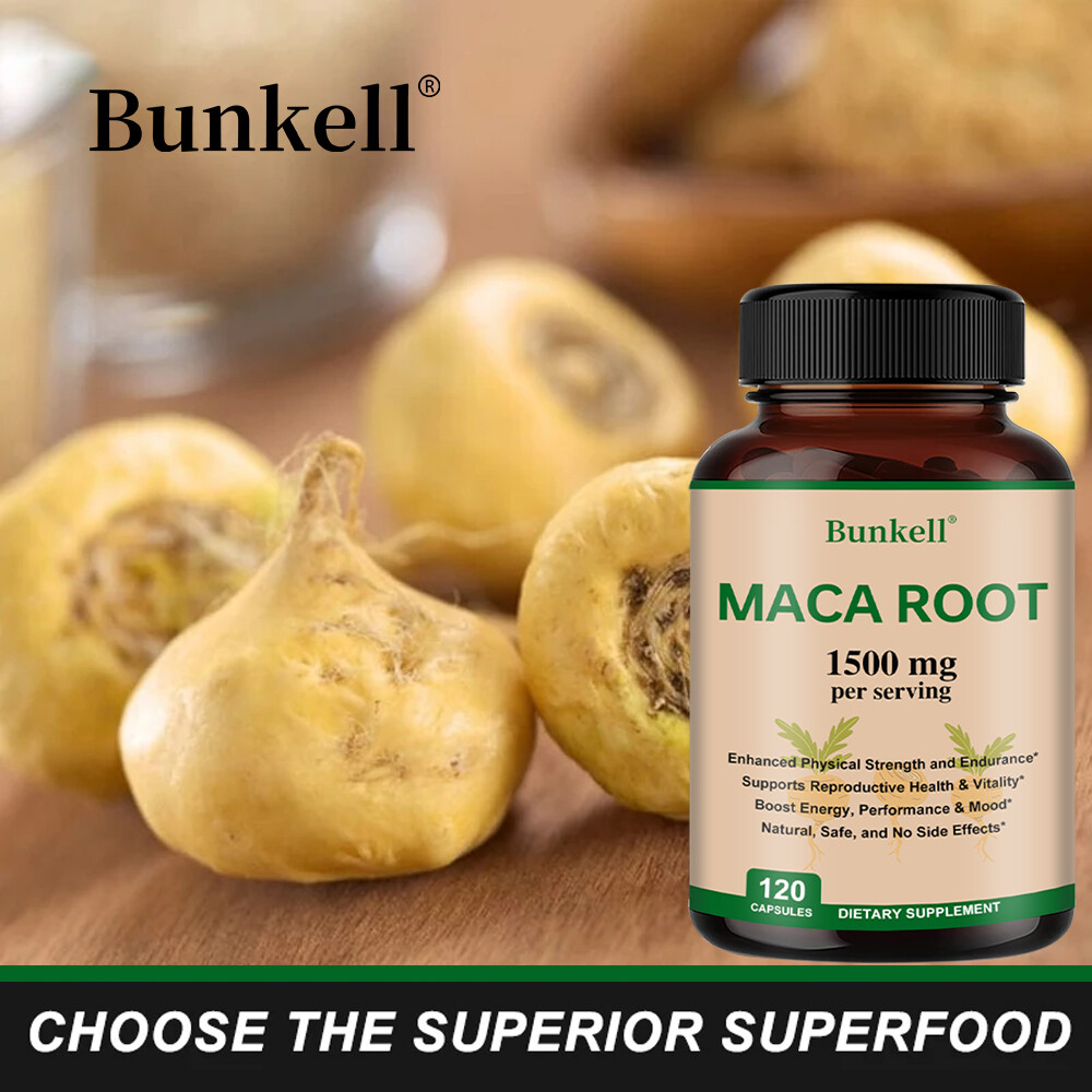 Maca Root 1500 Mg/serving Natural Energy Boost 30 To 120 Capsules