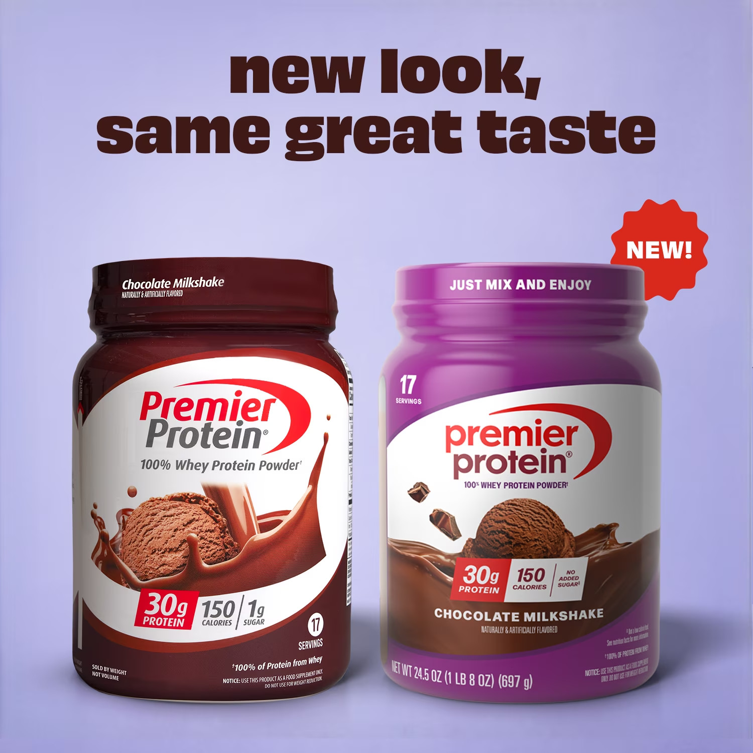 Premier Protein 100% Whey Protein Powder Chocolate 24.5 oz 2-Pack Fast Ship USA