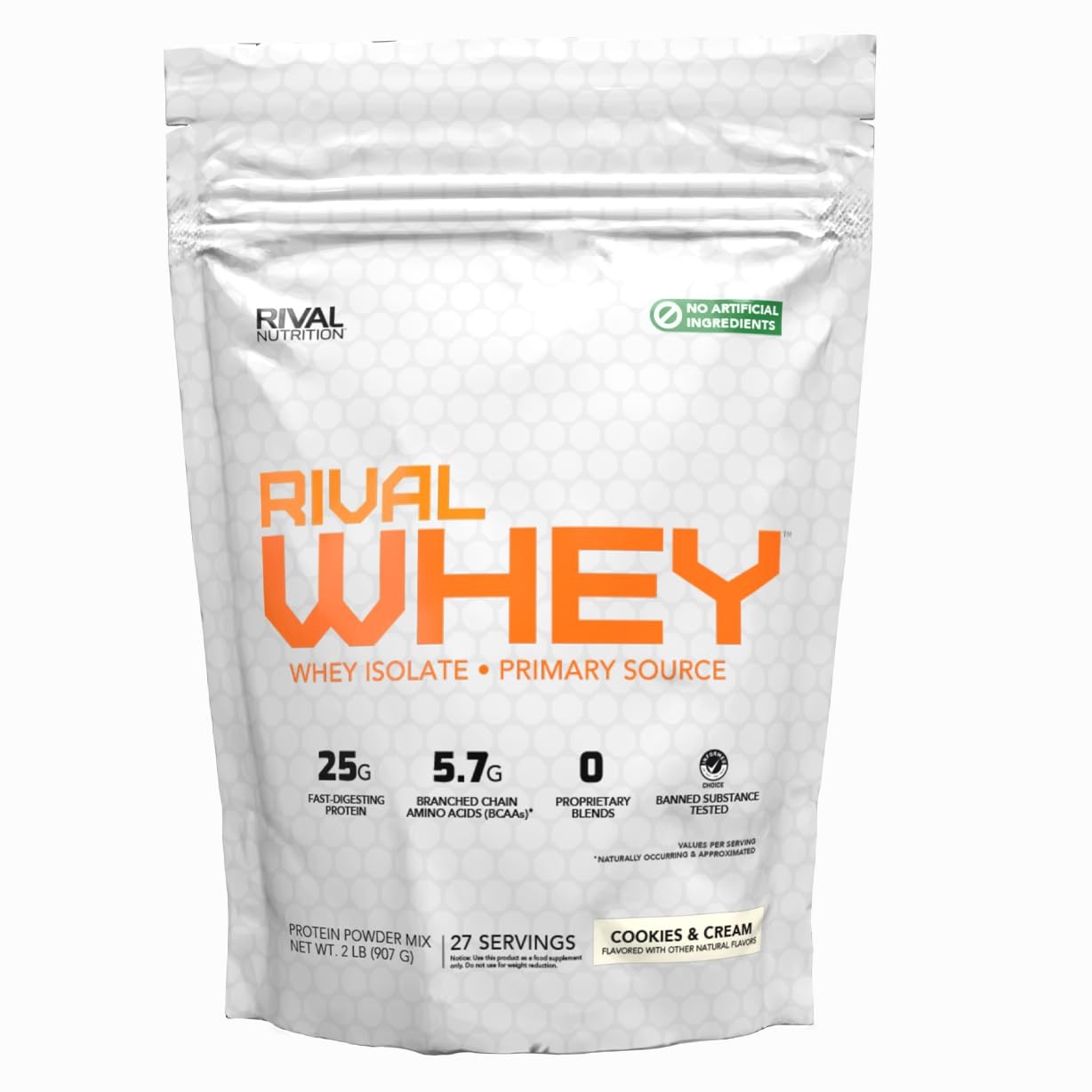 Naturally Flavored Rival Whey – Cookies and Cream 2lb