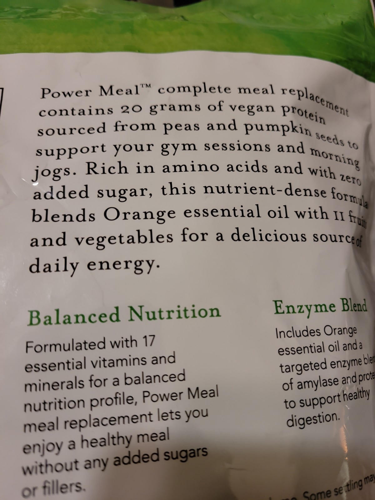 Young Living Essential Oils Power Meal Vegan Meal Replacement