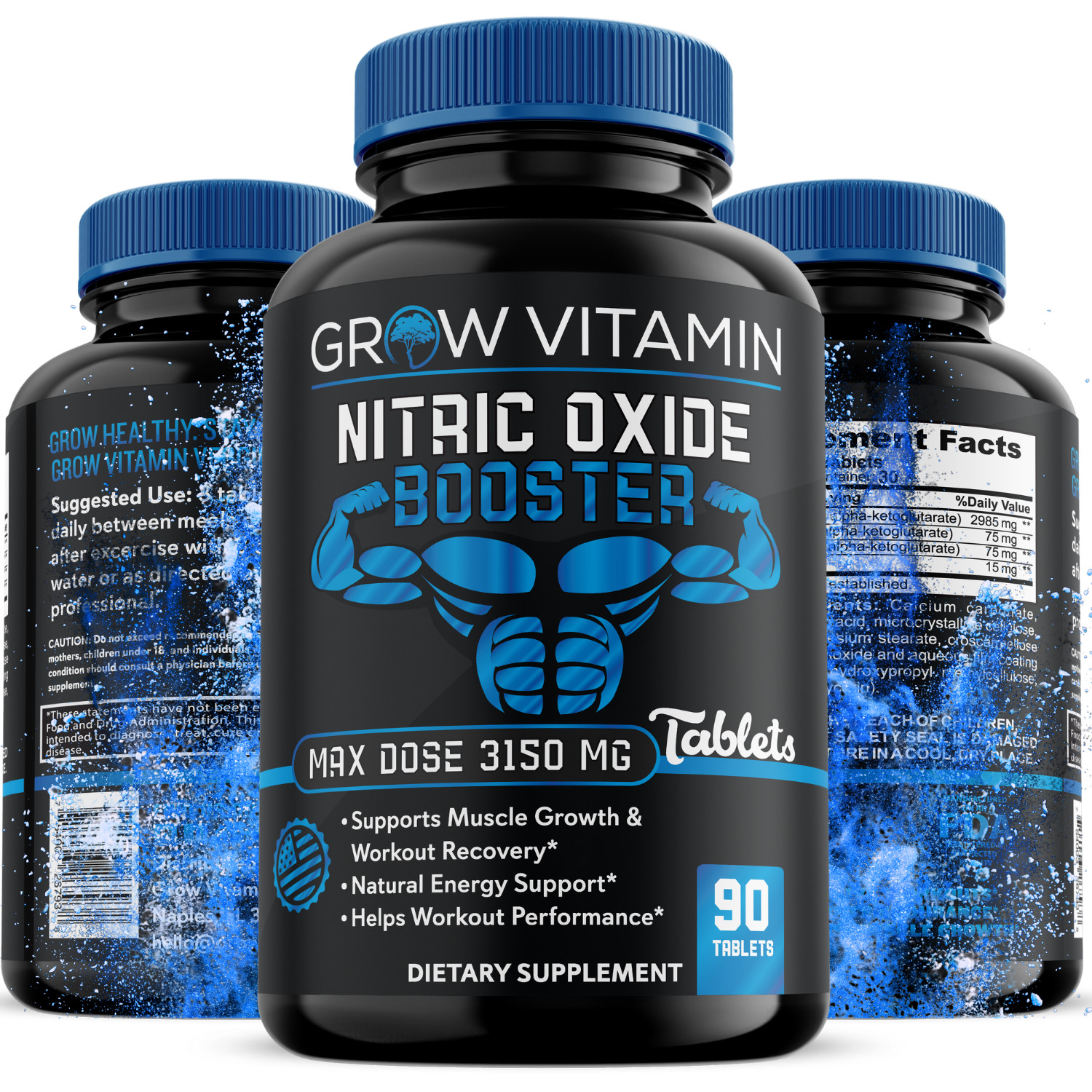 N O XT Nitric Oxide Supplement With L Arginine L Citrulline for men & women NEW
