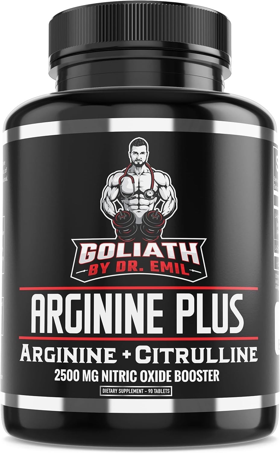Dr. Emil’s ARGININE Plus – 2500MG Nitric Oxide Booster Tablets for Heart Health