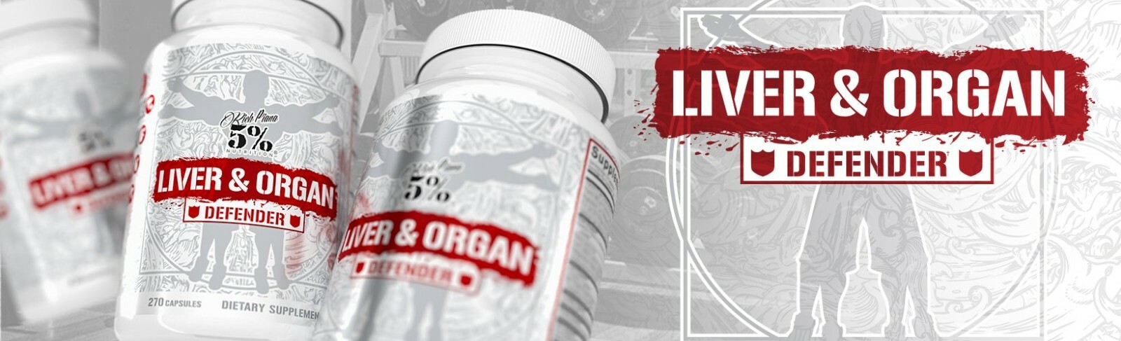 5% Nutrition LIVER and ORGAN DEFENDER Cycle & PCT SUPPORT Heart Kidney Prostate