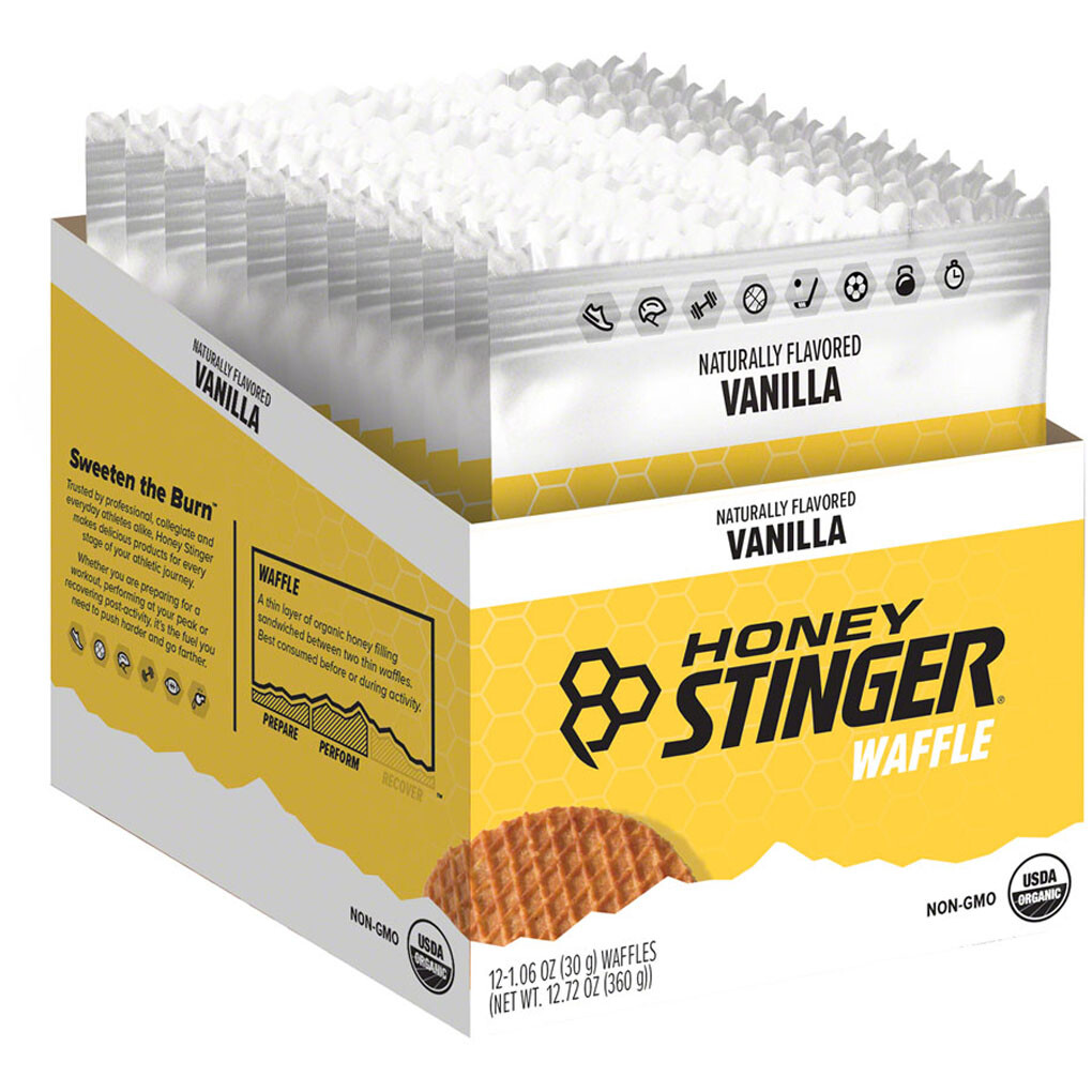 Honey Stinger Organic Waffle – Vanilla, Box of 12