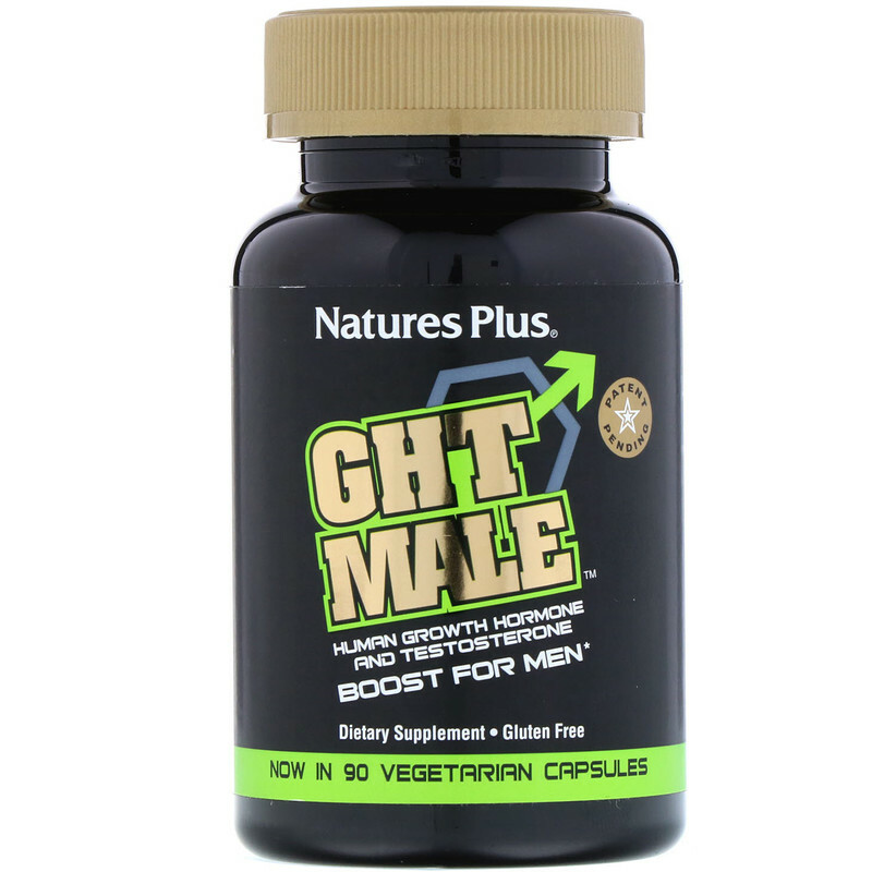 Nature’s Plus, GHT Male, Human Growth Hormone And Testosterone Boost For Men, 90