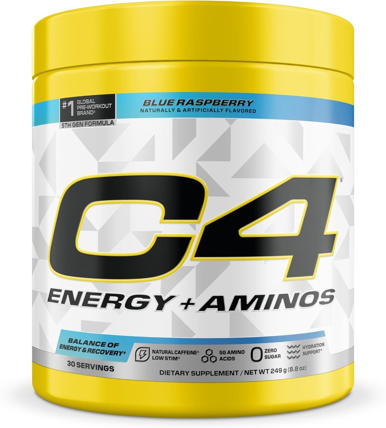 Boost Energy & Muscle Recovery with C4 Energy + Aminos – 30 Servings, Zero Sugar