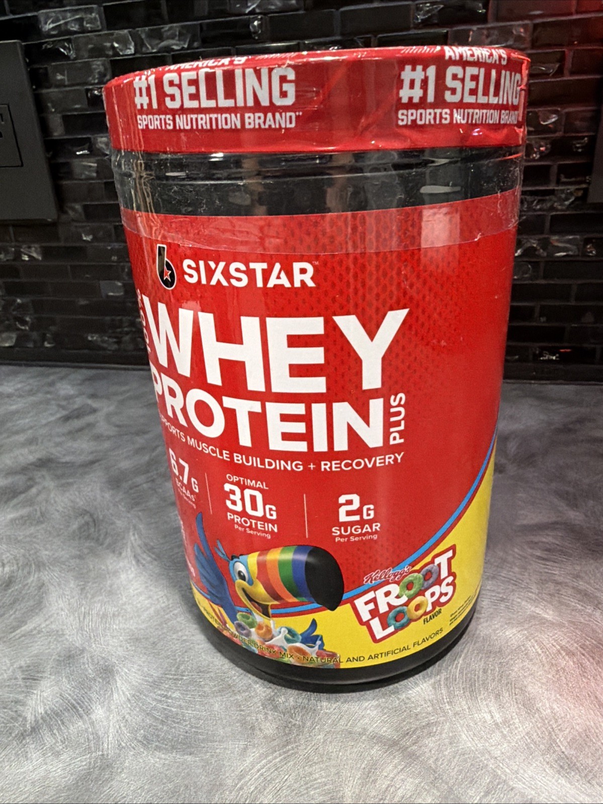 Six Star 100% Whey 30G Protein Plus Froot Loops Flavor 1.81 lbs Exp 6/16/2028