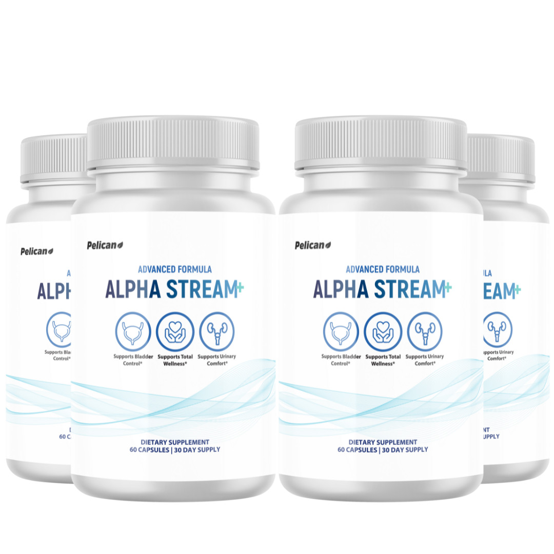Alpha Stream + – Prostate Support- 4 Bottles- 240 Capsules