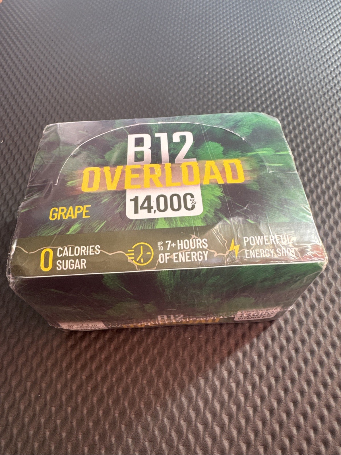 B12 Overload Extra Strength Energy Shot Grape 1.93 Fl Oz Pack of 12 Exp 04/27