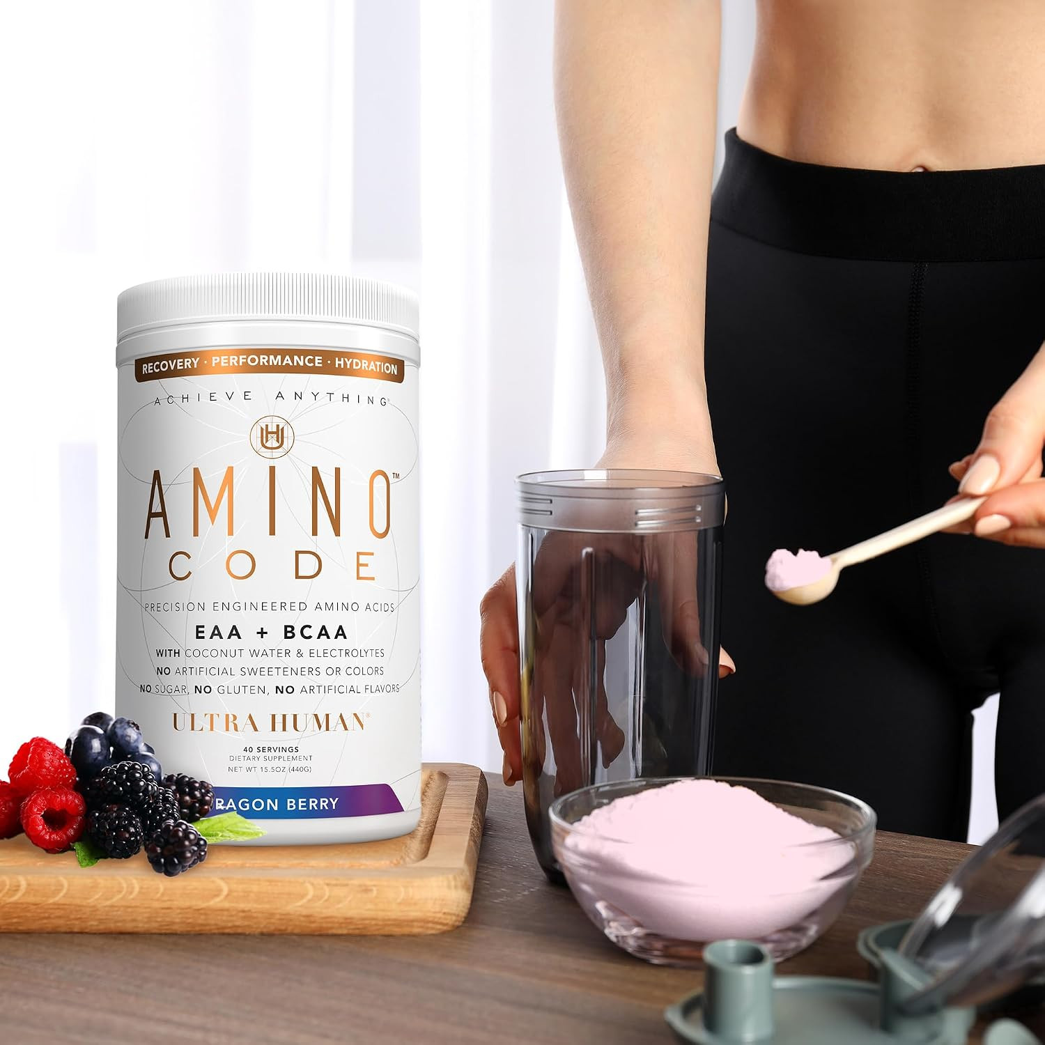 Amino Code | Essential Amino Acids + Bcaas + Coconut Water Electrolytes | Fast H