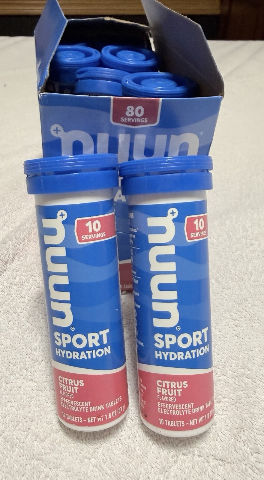 Nuun Hydration Electrolyte Drink Tablets Citrus Fruit 10 Ct Pack of 8 Exp 8/27