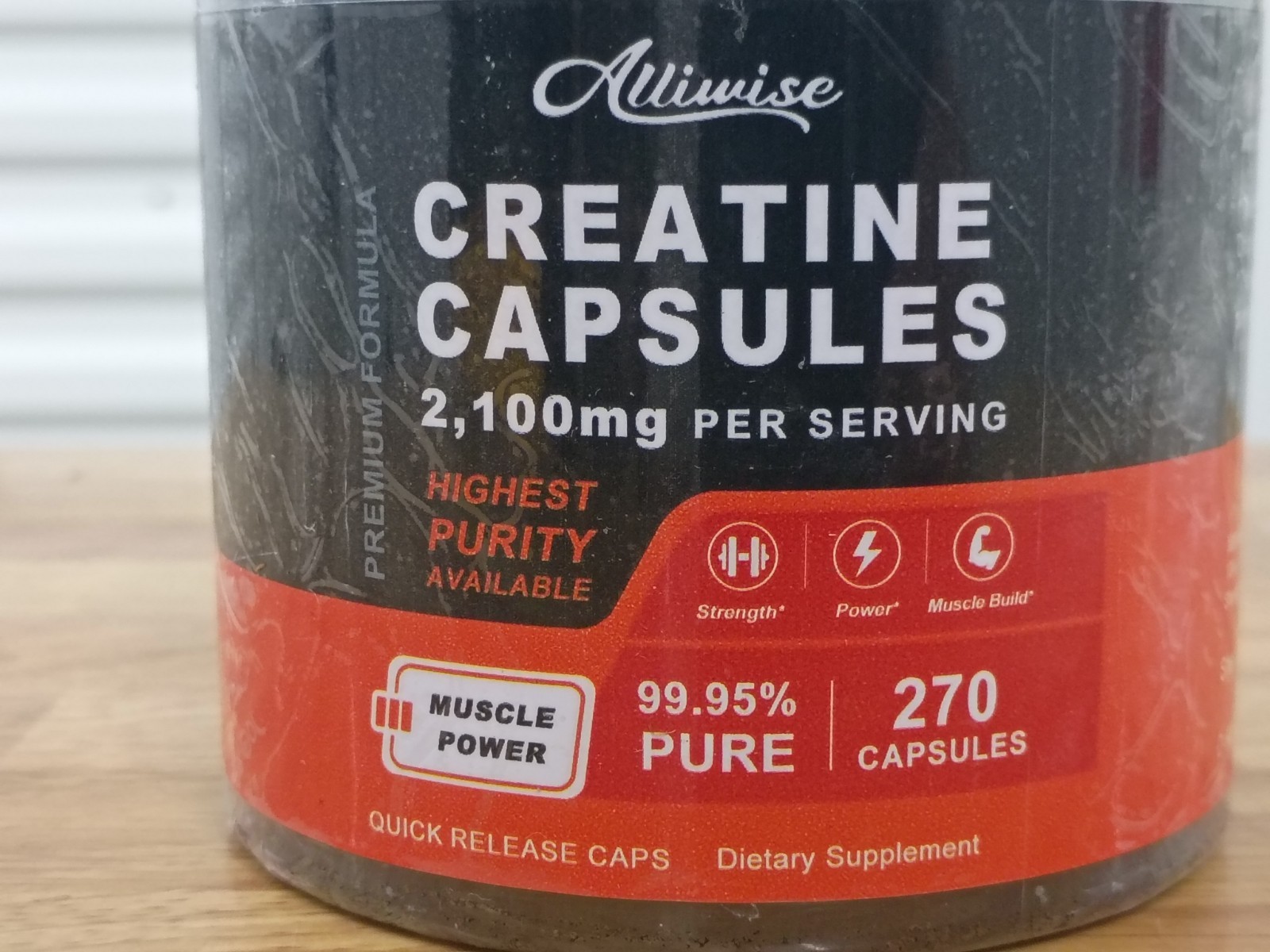 Pure Creatine Monohydrate Capsules for Muscle Mass Strength Expire 04/26