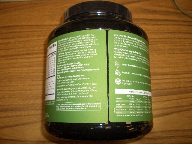 Biochem 100% Vegan Protein Powder Vanilla 24.4 oz Protein Supplement