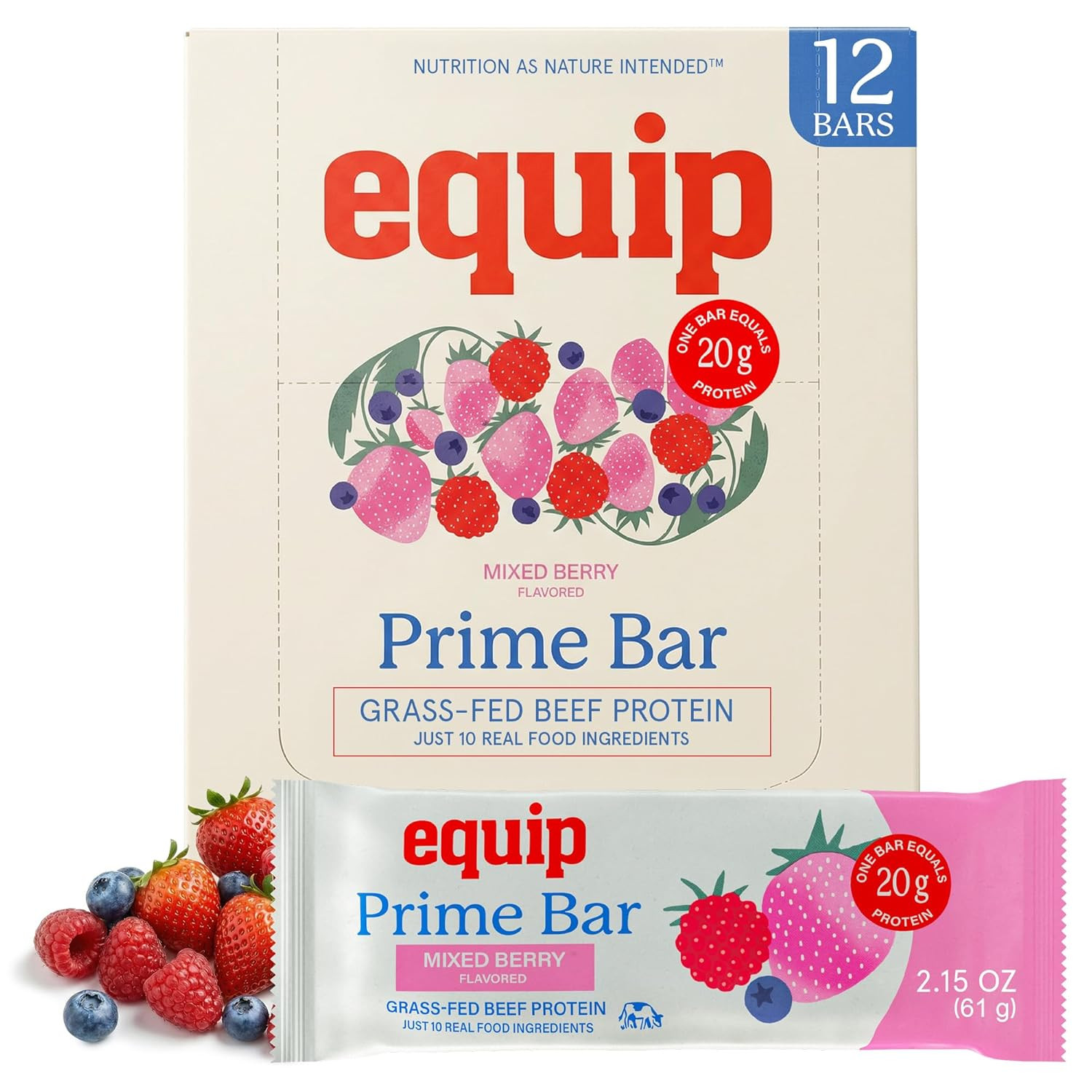 Foods High Protein Prime Bars – Grass Fed Beef Protein, Collagen & Tallow – Gut