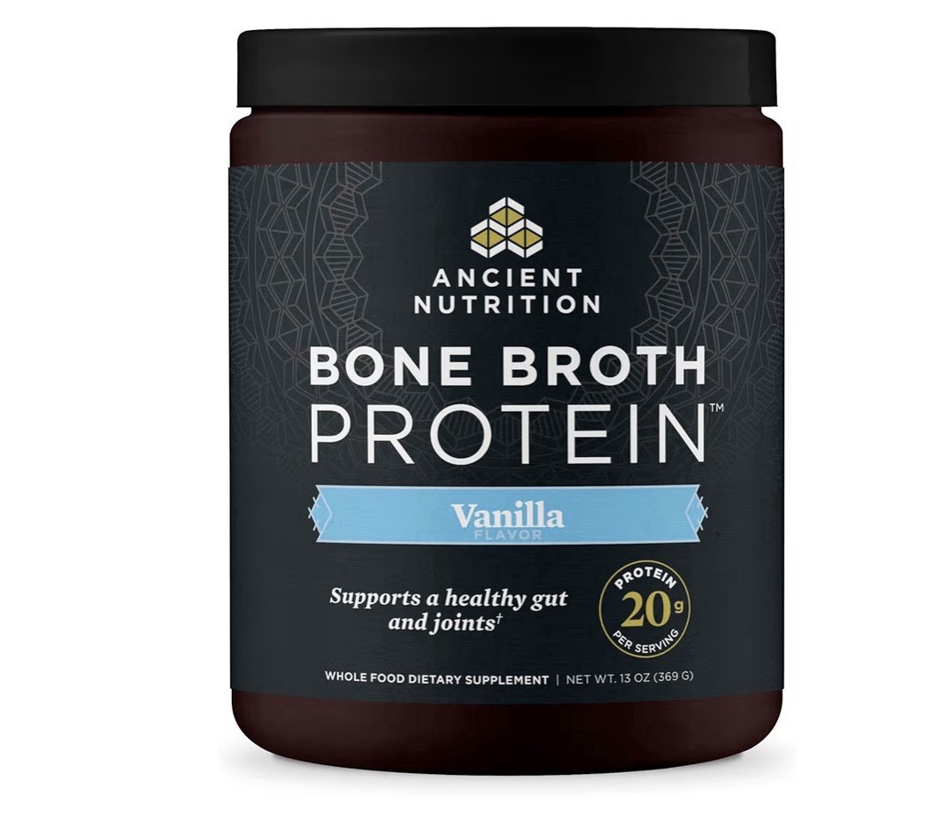 Ancient Nutrition Bone Broth Protein Powder Vanilla 20g Protein 13oz