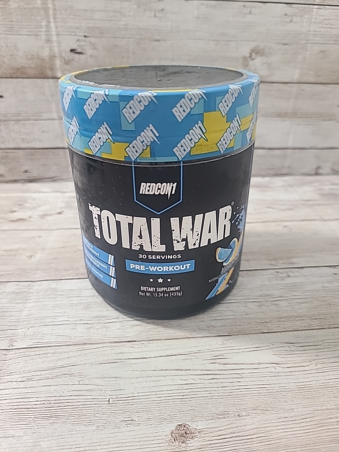 REDCON1 Total War Pre-Workout 30 Servings Sustained Energy Endurance Pumps Focus