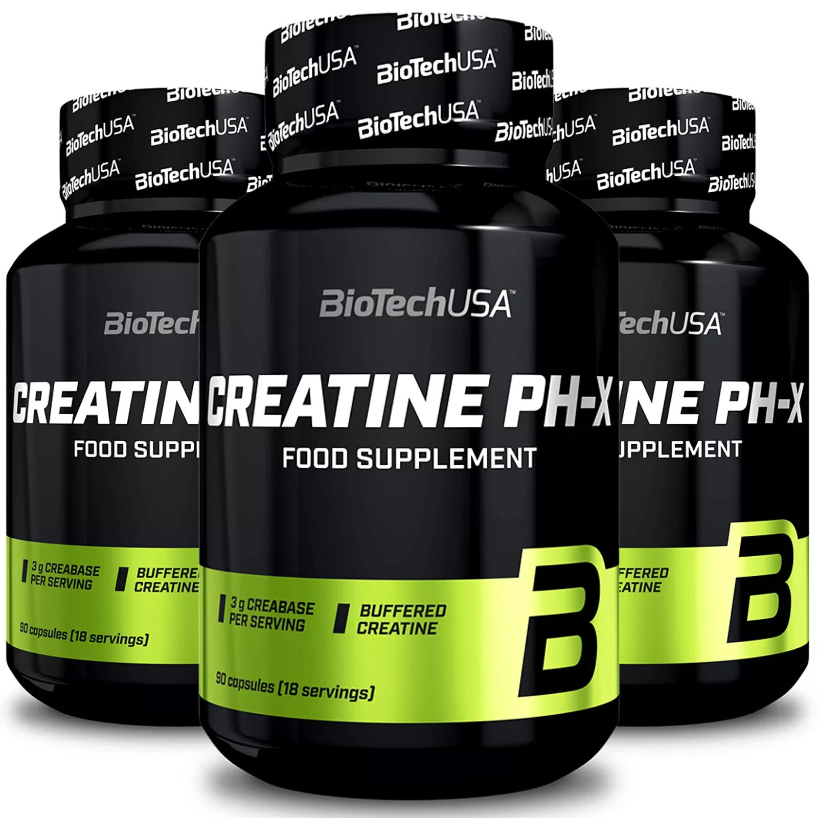 Creatine PH-X 90/180 Caps. Creatine Alkaline Buffered Monohydrate Muscle Growth