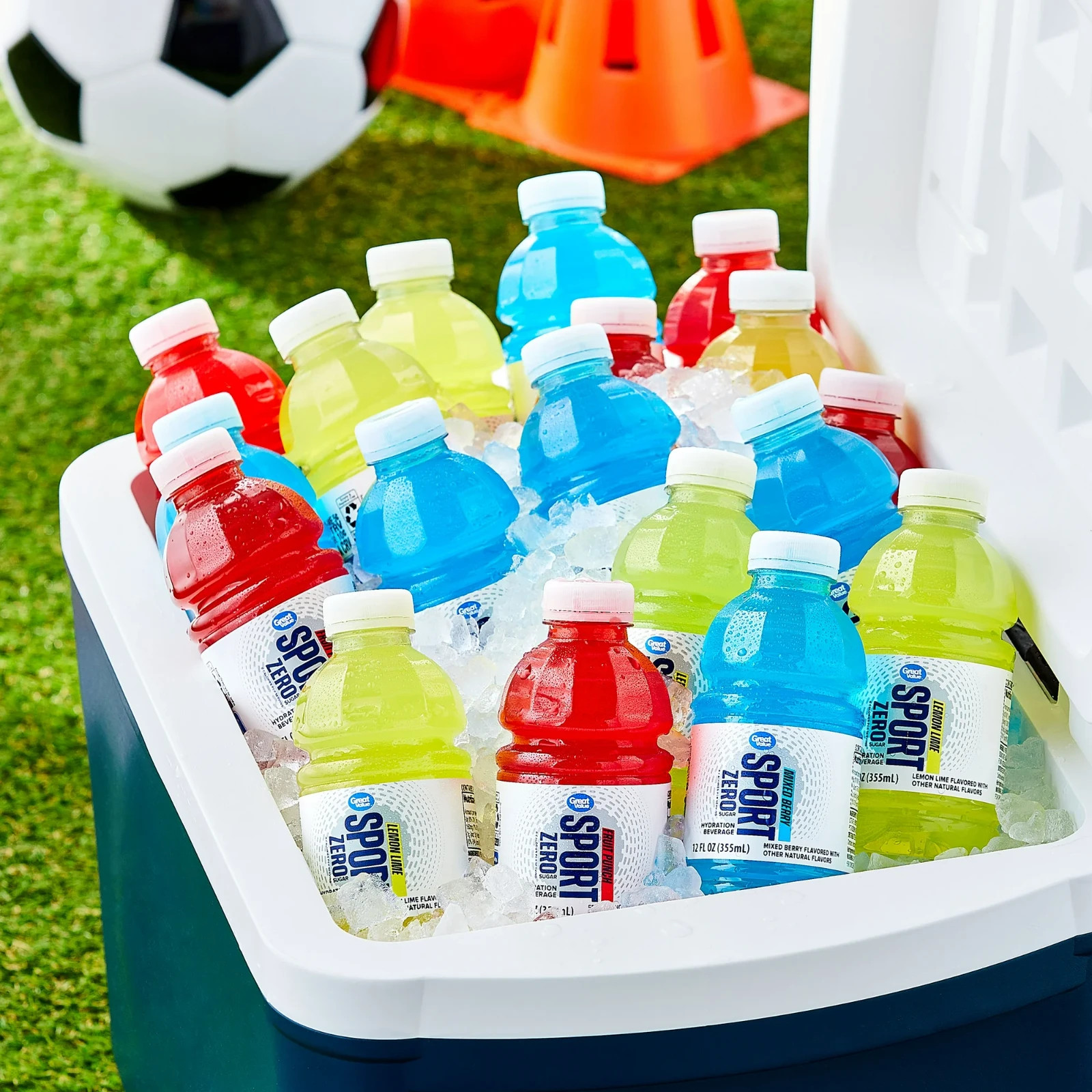 Great Value Zero Sugar Sport Hydration Drink Variety Pack 12 fl oz 18 Bottles