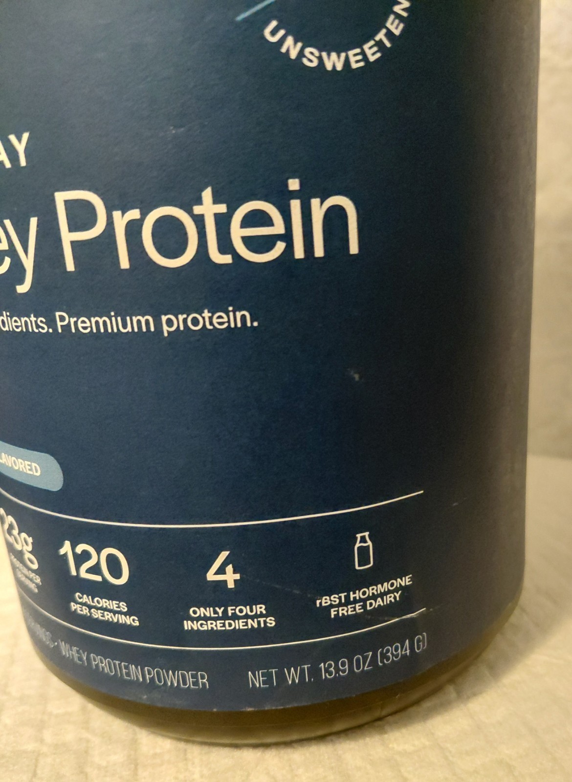 Gainful Everyday Whey Protein Unflavored Unsweetened 23g Gluten-Free