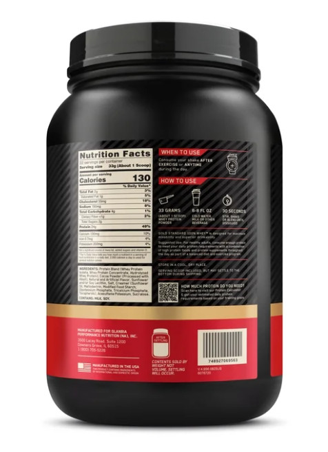 Optimum Nutrition Gold Standard 100% Whey Protein, Chocolate Peanut Butter