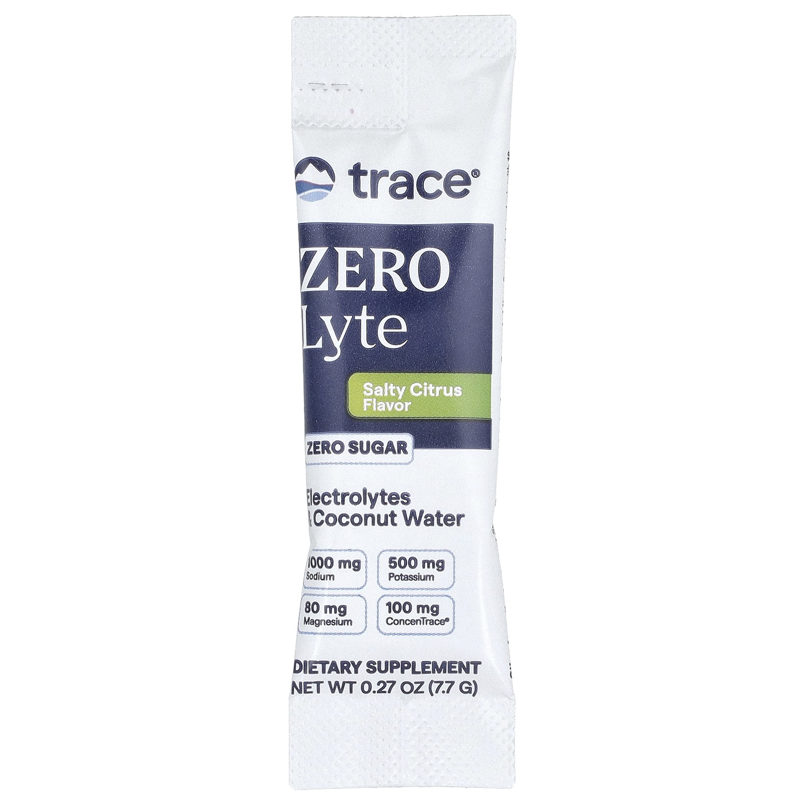TM Sport, ZeroLyte, Electrolyte Drink Mix, Salty Citrus, 30 Packets, 0.27 oz