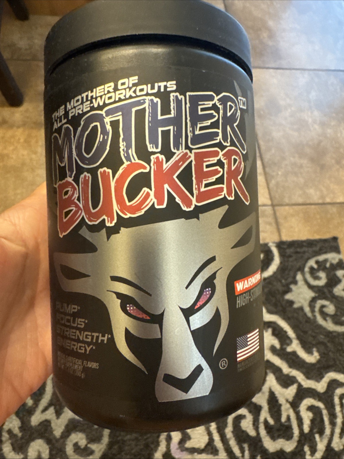 Buck Up Mother Bucker Pre-Workout Pump, Focus, Strength, Energy