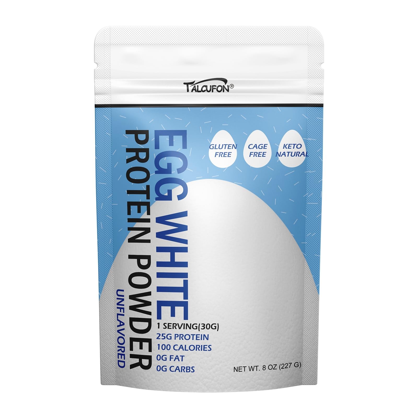 Talcufon Egg White Protein Powder 8Oz Pasteurized No Additives, High…