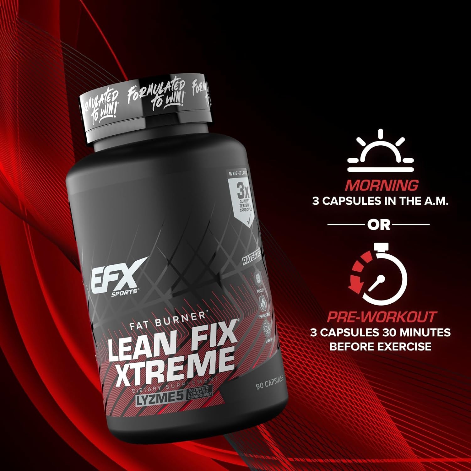 EFX Sports, Lean Fix Xtreme, 90 Capsules