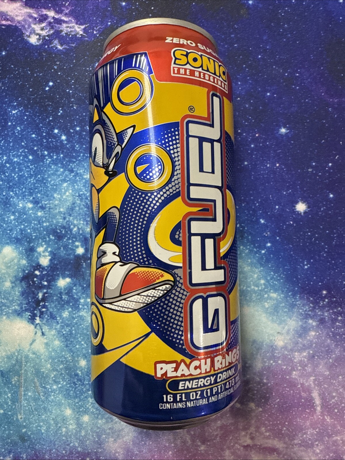 G Fuel Energy Sonic Peach Rings Can New/Unopened