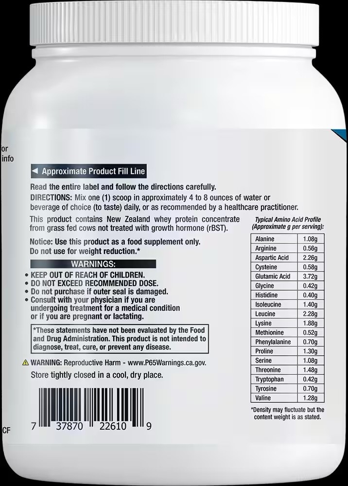 Wellness Code® Whey Protein Concentrate (Chocolate) 640 grams