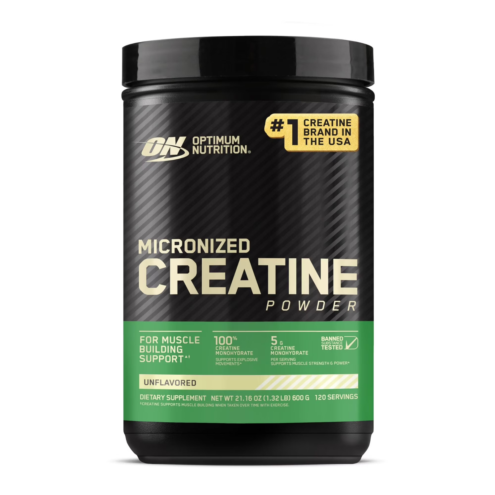 Optimum Nutrition Micronized Creatine Powder 120 Servings Supplement 1.32 lb