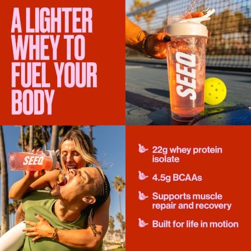 SEEQ Clear Protein Powder Fruit Punch 22 Servings Zero Sugar