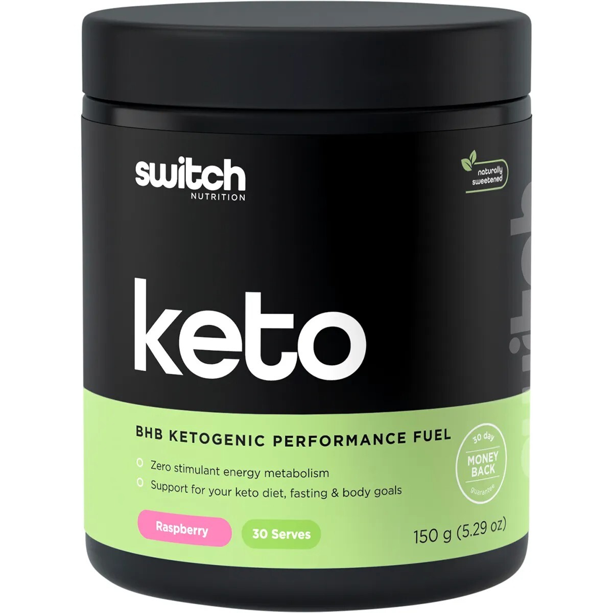 New Switch Nutrition Keto BHB Ketogenic Performance Fuel Raspberry 150g