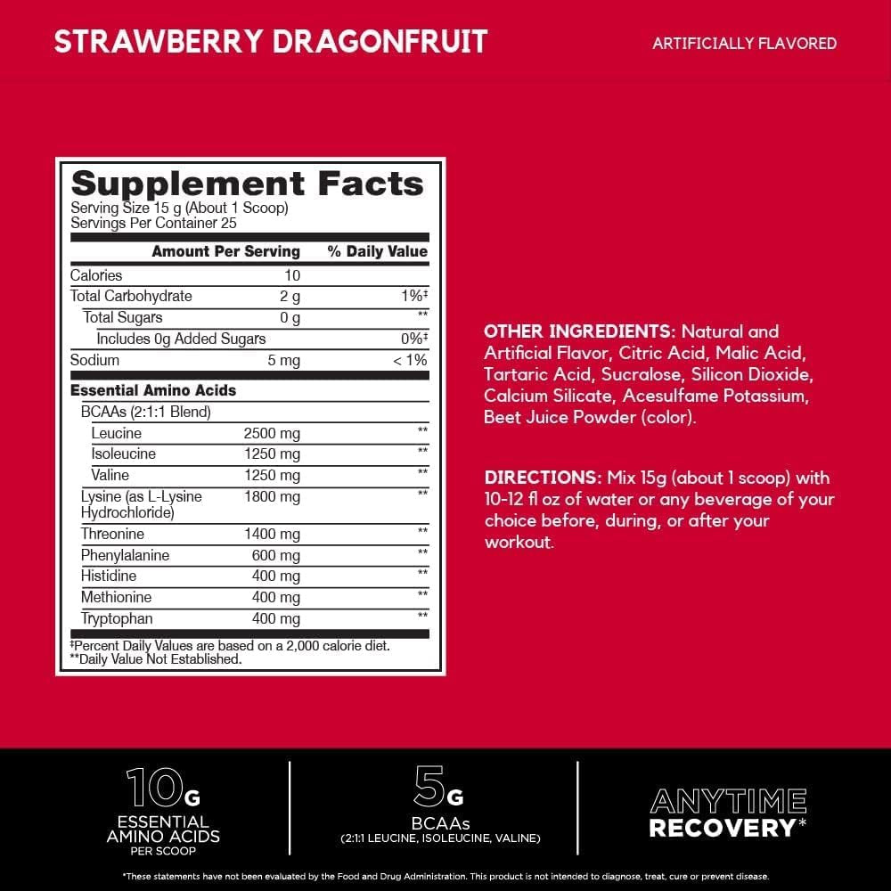 Amino X Eaas, Muscle Recovery & Endurance, 10G Essential Amino Acids, 5G Bcaas,