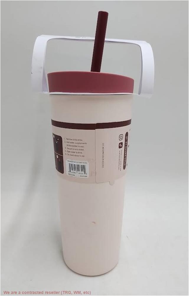 BlenderBottle 24oz Stainless Steel Strada Straw Tumbler – Red READ DESCRIPTION