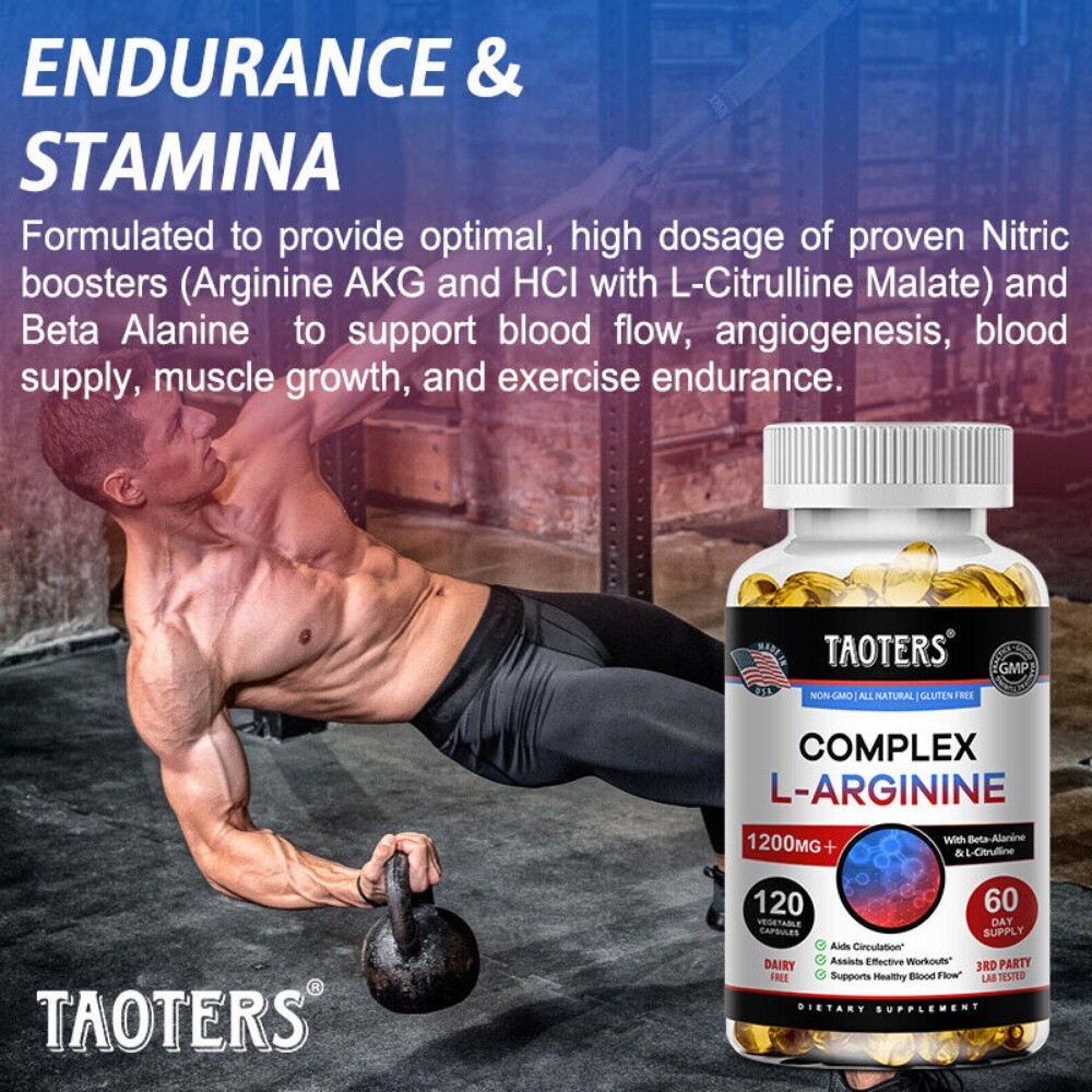 Nitric Oxide – Supports Healthy Blood Flow & Boost Circulation and Muscle Growth