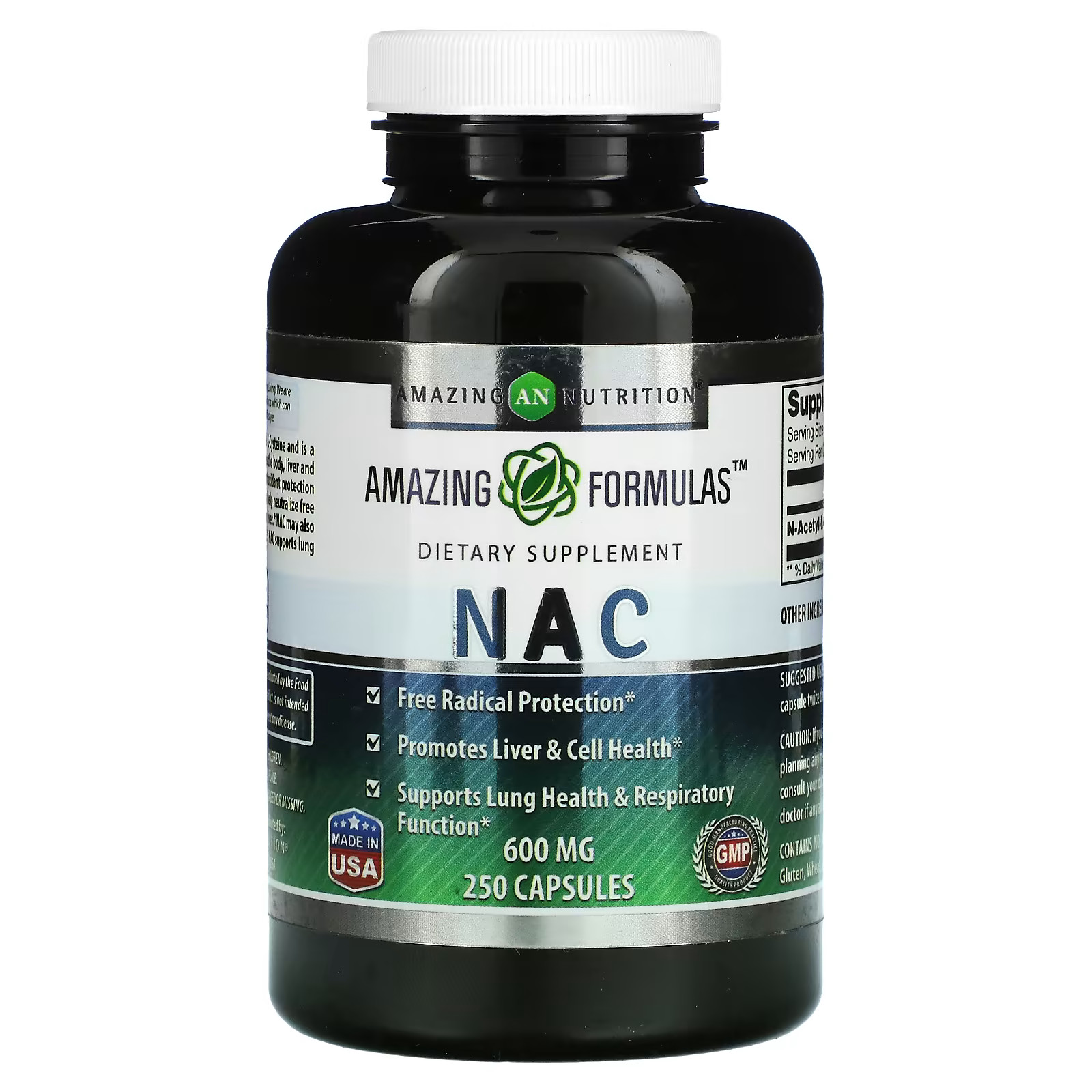 2 X Amazing Nutrition, NAC, 600 mg, 250 Capsules