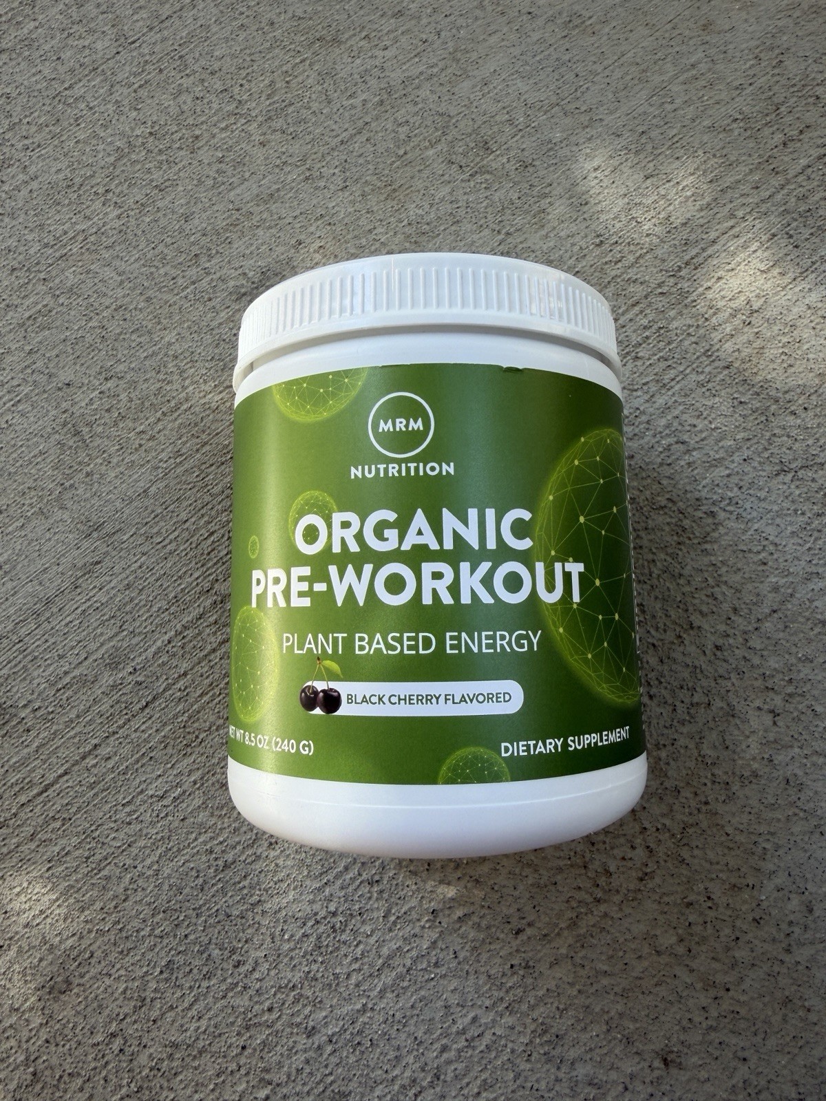 (2) MRM Nutrition Organic Pre-Workout, Black Cherry, 8.5 oz (240 g) EA -EXP 1/28