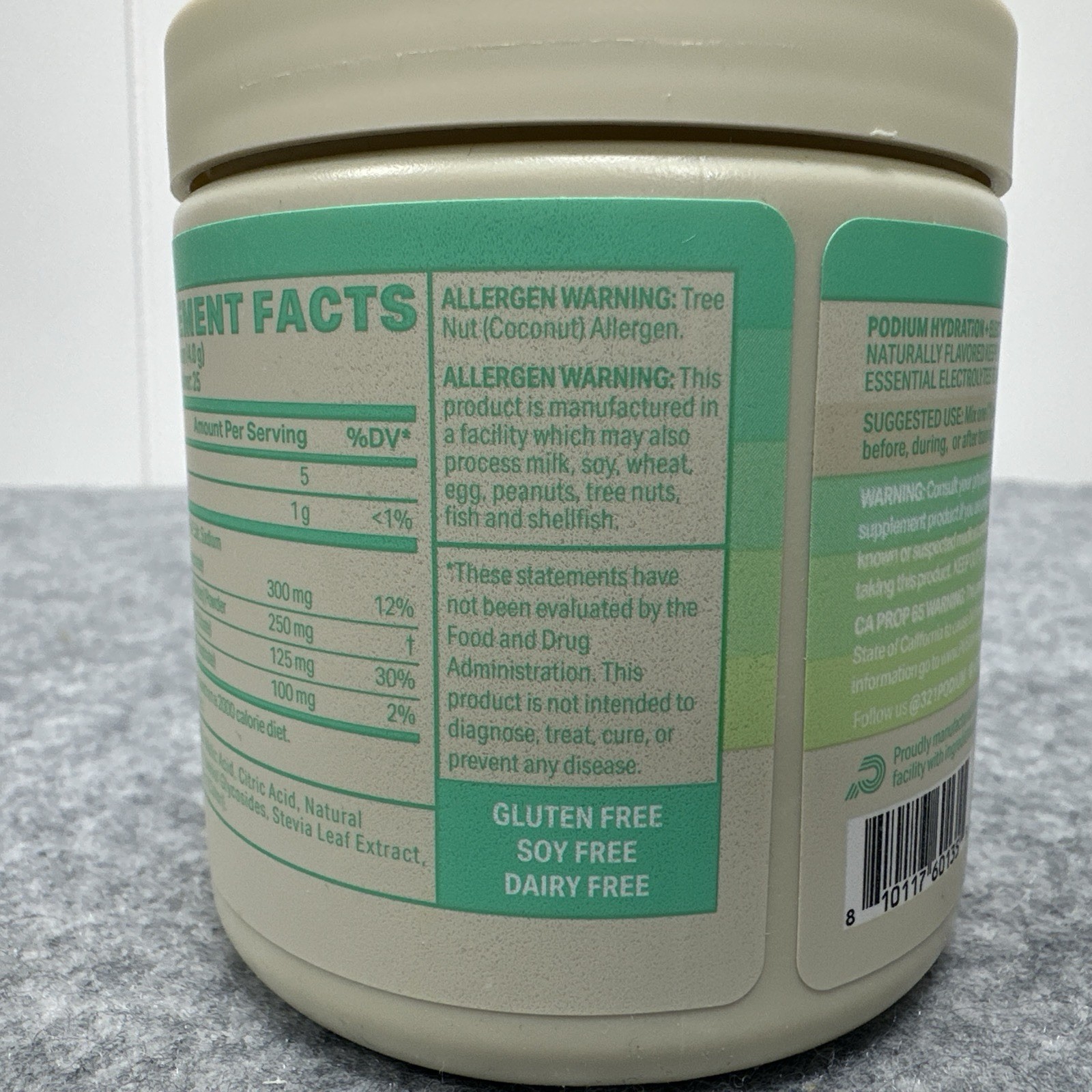 Podium Hydration + Electrolyres Energy Drink – Blue Raspberry – Exp: 1/2026