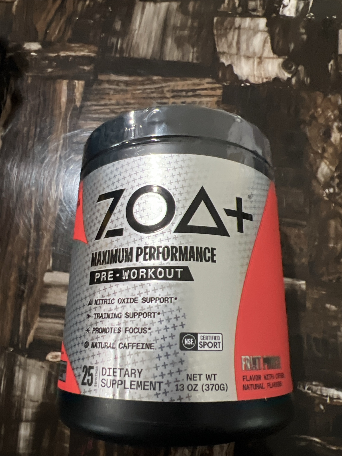 ZOA+ Zero Sugar Pre Workout Powder Fruit Punch