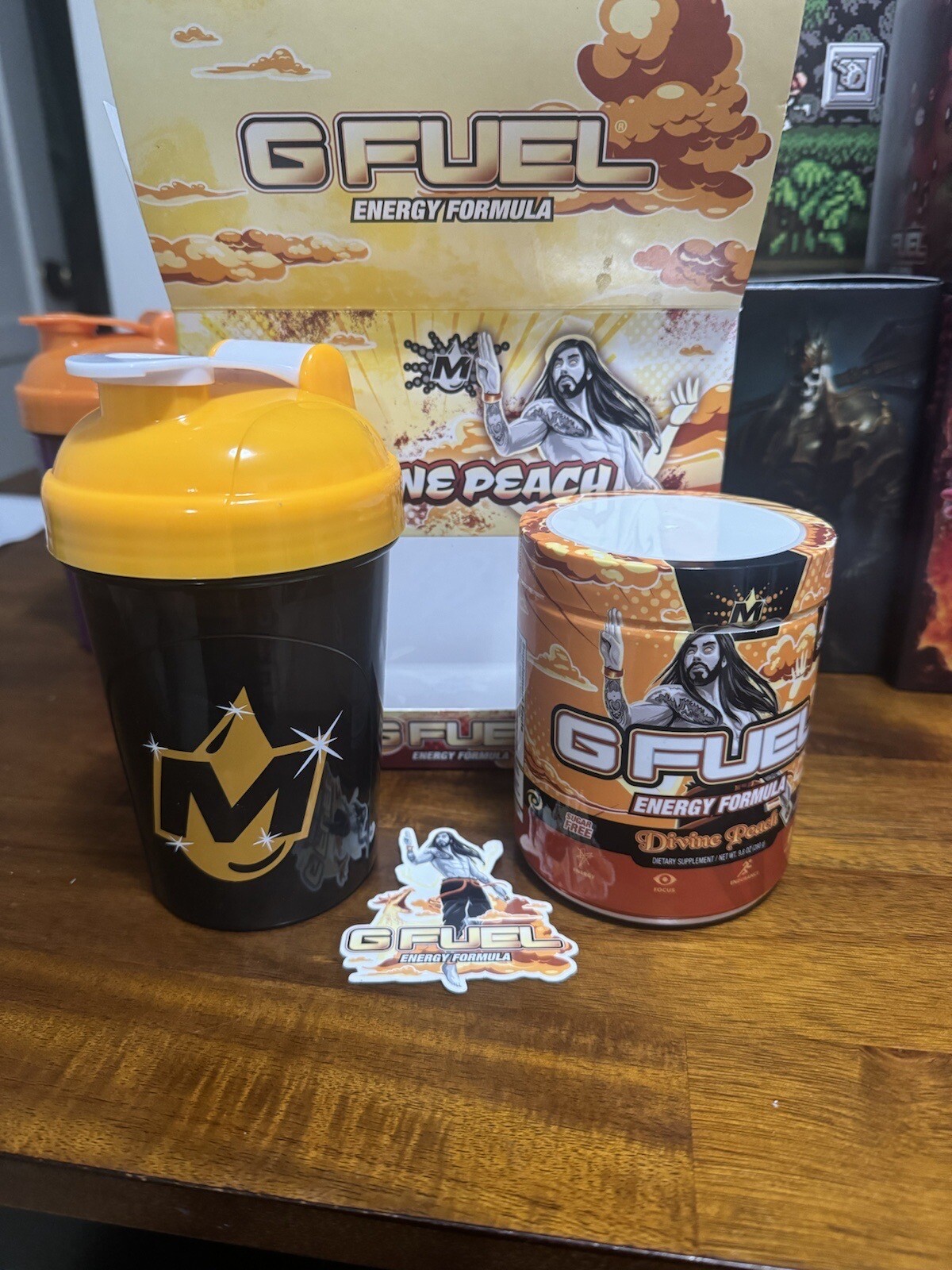 G Fuel Collectors Box Divine Peach (moistcritikal) READ DESCRIPTION