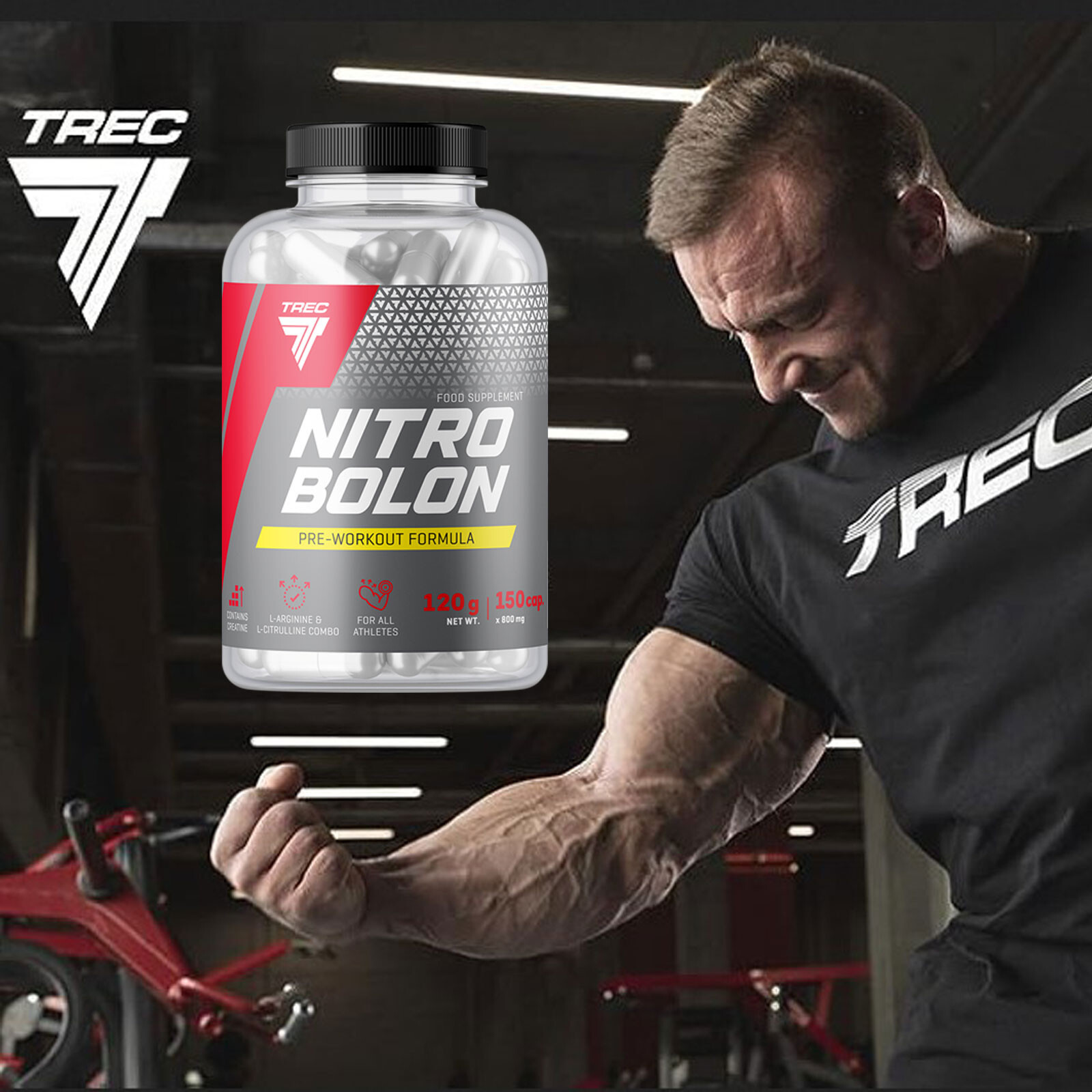 Nitrobolon 150–300 Capsules – Pre-Workout + Muscle Pump + Creatine + NO Booster