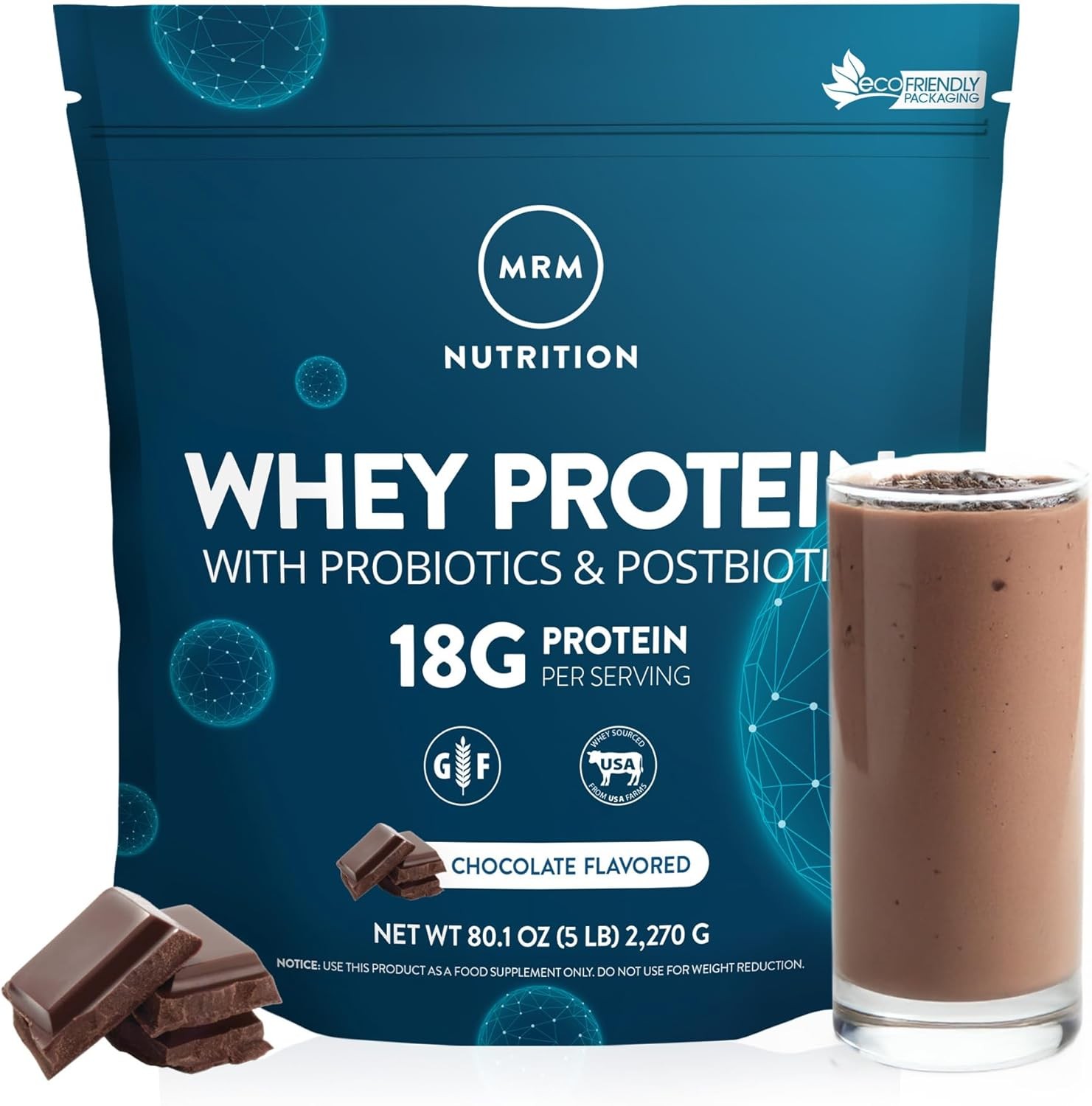 Chocolate Whey Protein Isolate Concentrate 84 Serv
