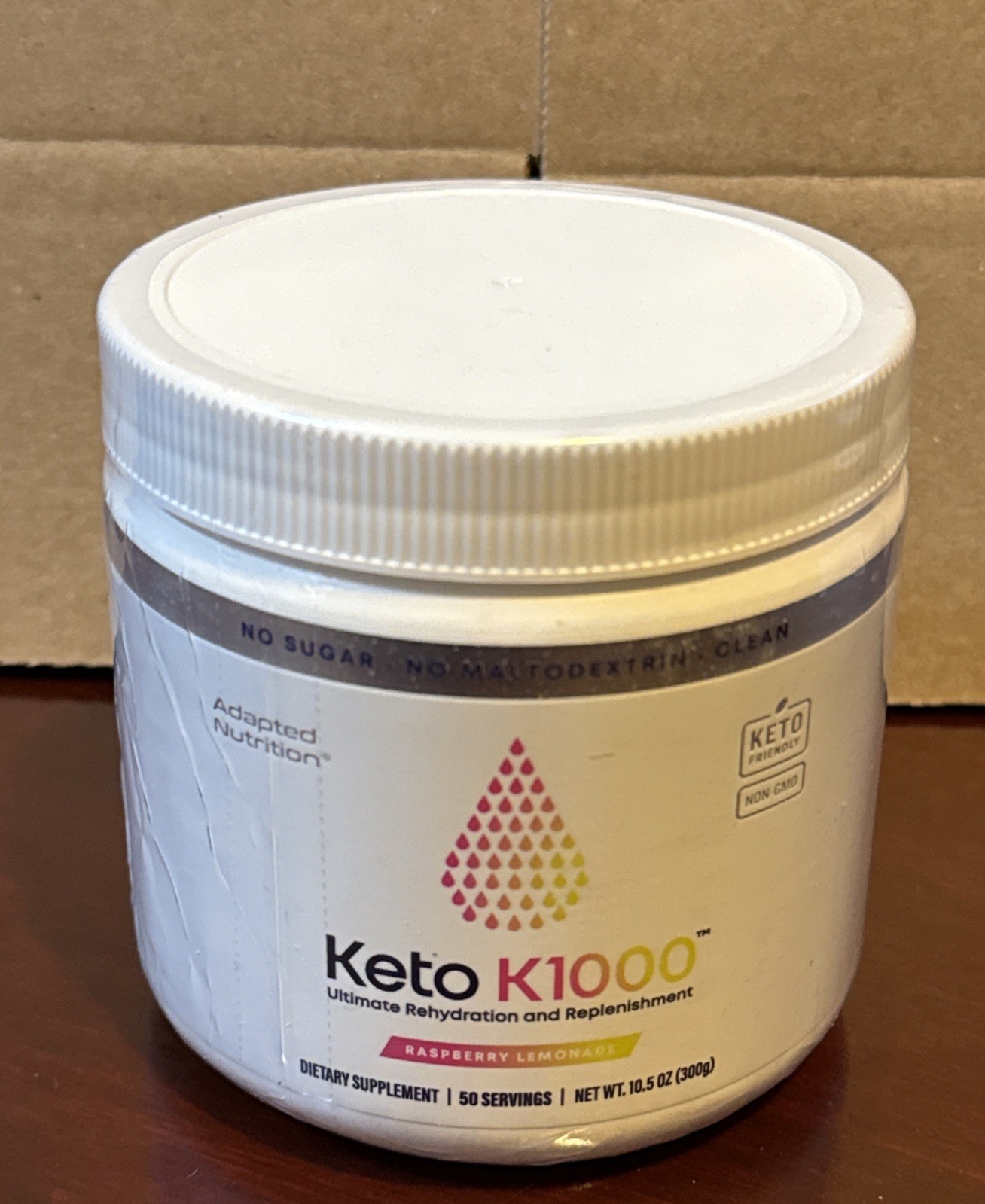 Keto K1000 Raspberry Lemonade 9/2025 Drink Mix Hydration 50 Servings NEW SEALED