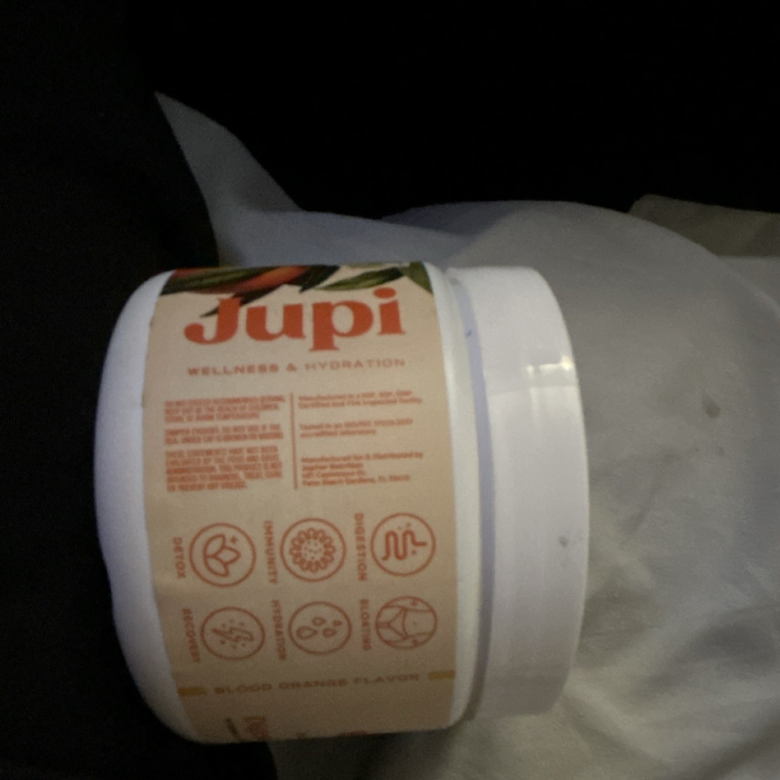Jupi Wellness Hydration Digestion Immunity Electrolytes Powder Blood Orange